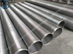 251mm Stainless Steel Wedge Johnson Wire Screen Tube , Water Well Slot Pipe