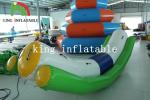 Outdoor Summer Water Games White / Green Blow Water Seesaw PVC Toy For Kids And