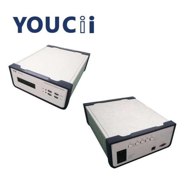 Buy cheap 1x4 Desktop Optical Switch With Return Loss 50dB 1650nm Wavelength from wholesalers