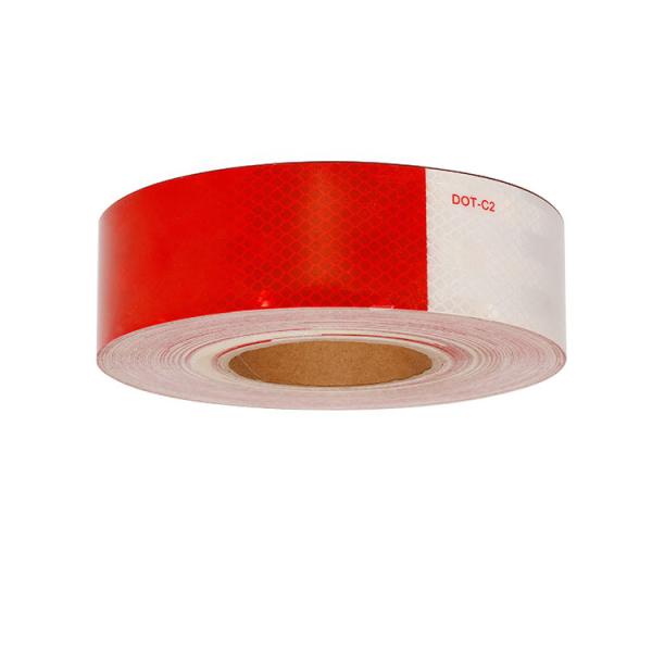 Buy cheap Waterproof Adhesive DOT C2 Red and White Reflective Tape For Trucks Trailer from wholesalers