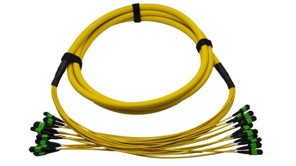 Buy cheap SM MTP MPO 40G / 100G Fiber Optical Patch Cord 72 / 144 Core 30M from wholesalers