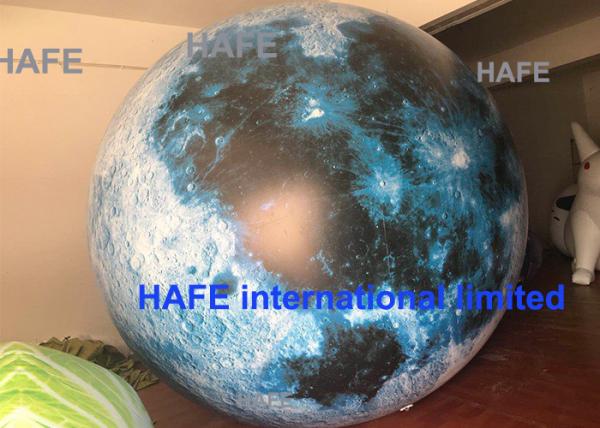 Buy cheap Led Lighting Giant Inflatable Moon Globe Balloon For Outdoor Decoration from wholesalers
