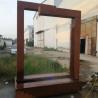 Buy cheap 90 Degree Metal L Shape Rain Curtain Corten Steel Garden Water Fountain from wholesalers