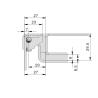 Buy cheap Furniture Cabinet Door Concealed Hinge Detachable Black Powder Coated from wholesalers