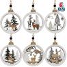 Buy cheap Christmas Hollow Woodland Christmas Hanging Tree Ornaments for Indoor Outdoor Party Decor from wholesalers