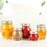Buy cheap Food Container Clear Glass Honey Jar With Metal Cover BPA Free Reusable from wholesalers