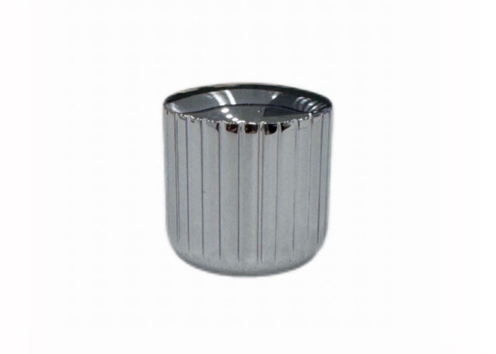 Silver Customized Size Perfume Bottle Caps Zamak Tops For High-end Package