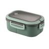Buy cheap Plastic Bento Lunch Box Double-layer Lunch Box Microwave Safe 1200ml Green from wholesalers