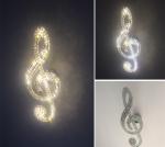 Crystal glass ceiling lights Music Lampshade For Indoor Home Lighting Fixturs