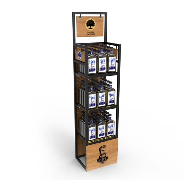 Buy cheap Supermarket Wine Display Shelf Rack Liquor from wholesalers
