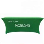 250G Polyester Pop Up Trade Show Table Throw Table Cover Cloth With Logo ODM
