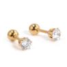 Buy cheap 3 Colors High quality titanium steel Zircon Stud Earrings Piercing Stud Earrings for women Elegant Jewelry Fashio from wholesalers