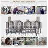 Buy cheap CE / ISO 1000L Professional Brewing Equipment SUS304 PLC Control Steam Heating from wholesalers