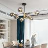 Buy cheap Loft Vintage Loft Chandelier E27 Round Ball Light Ceilling Lamp Black Gold pendant lighting(WH-MI-426) from wholesalers