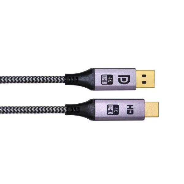 Buy cheap 18Gbps DisplayPort To HDMI Cable 4K 60Hz Braided Cord 6 Feet Hdmi Cable from wholesalers