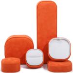 Orange Velvet Jewelry Box for Bracelet Necklace Bracelet Ring by Hanhong Custom