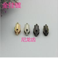 Buy cheap High end zinc alloy light gold nylon teeth zipper 5# zipper slider for bags product