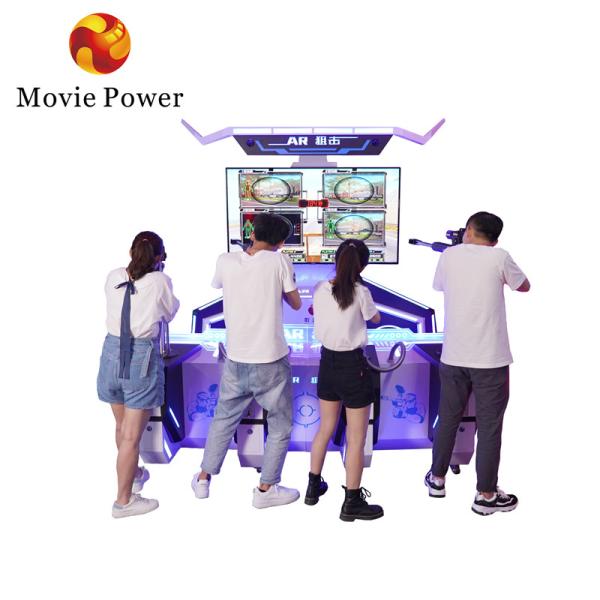 4 Players AR Sniper Coin Operated Arcade Game Machine Gun Shooting AR Gaming