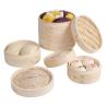 Buy cheap Chinese 10cm Dim Sum Bamboo Steamers Eco Friendly 15cm 18cm 30cm from wholesalers