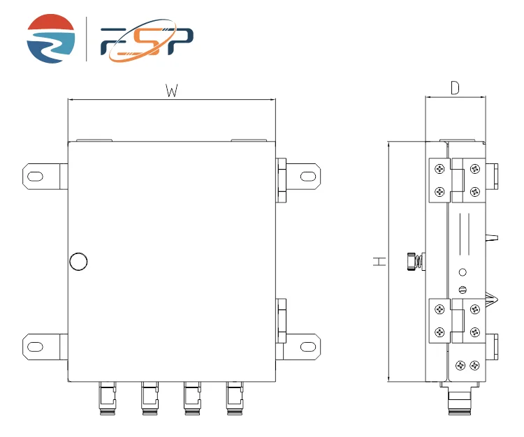 FTTX Cold Rolled Steel 8 Cores Fiber Optic FTTH Terminal Box for Network Distribution