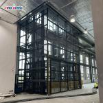 2-Story Hydraulic Freight Lift - 4 Ton Capacity, Anti-Fall Protection,