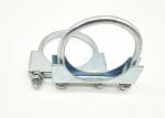 Galvanized U-Bolt Steel Exhaust Clamp For Pipe Size 2"
