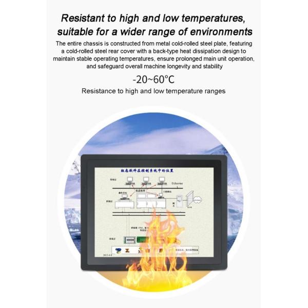 Aluminum Alloy case Ip65 Capacitive Touch Display Lcd Flat Screen Full hd Embedded Industrial Computer Customization With Rj45 and Rs232 Ports