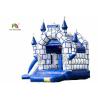 Buy cheap Blue 0.55mm PVC Tarpaulin Kids Inflatable Jumping Castle With Slide from wholesalers