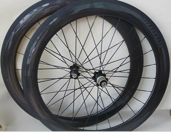 Buy cheap 2014YOUNGFANBIK EN Standard 60mm clincher carbon wheels 700C high tg rim road bike Chinese from wholesalers