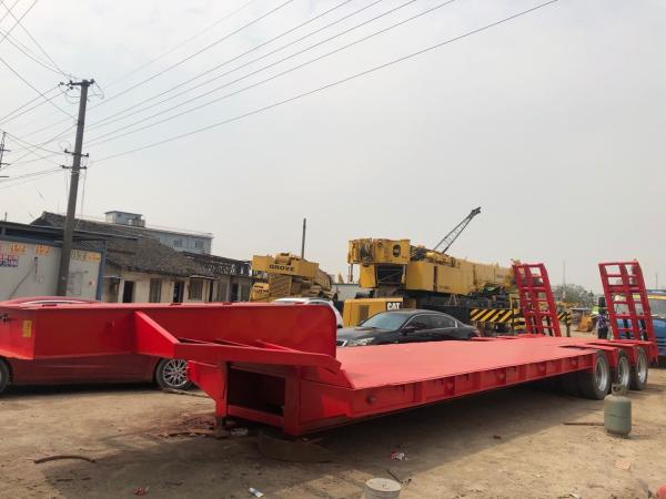Buy cheap Heavy Duty Used Construction Machinery HOWO Truck Tractor With Flatbed Trailer Transportation from wholesalers