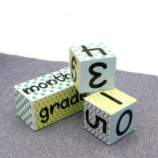 Buy cheap Custom Baby Wooden Milestone Blocks DIY Big Wooden Block from wholesalers