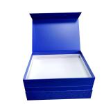 Blue Gift Paper Box Double Layer Personalized Boxes For Custom Retail Packaging