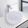 Buy cheap Wall Mounted Glass Wash Basin Acid Matt Bathroom Countertop Vessel Sinks 24 Month Warranty from wholesalers