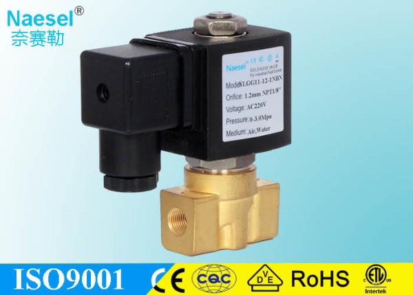 Buy cheap High Pressure 3 Way Normally Closed Solenoid Valve 1 / 4 NPTF Brass / Ss Material from wholesalers