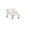 Buy cheap Frameless Steel Solar Structure Anti Corrosion Galvanized Panel Ground Mount Rack from wholesalers