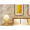 Buy cheap 0.53*10M Contemporary Bedroom Wallpaper With Light Yellow Floral Pattern , Heat Insulation from wholesalers