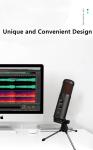 Recessed Shock Mount Studio USB Recording Microphone 98db SNR Audio Mixer Mic