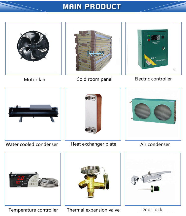 KUB FH120 4TES-12H 4TCS-12.2 4TES-12 refrigeration compressor condensing unit cooler freezer equipment 12 hp condensing unit