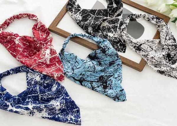 Buy cheap Floral elastic hair band for girl kerchief Headwear cross border bow hair accessories scarf hair corset from wholesalers