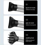 Three Gear ROHS Household Hair Dryer Negative Ionic Multi Hairstyle
