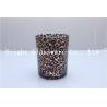 Buy cheap fashion leopard logo design candle holder, Wholesale Glass Container from wholesalers