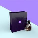 High grade perfume packaging box, flip cover, double door, whitening freeze
