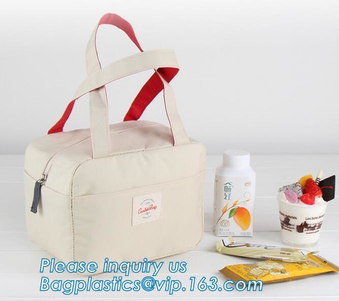 Reusable aluminium foil thermal insulation material cooler bag for picnic with Strapping tape closureRecycled PP Woven Plast