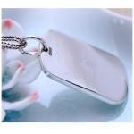 Sterling Silver Dog Tag Necklace Wheat Chain for Women and Men (N052777)