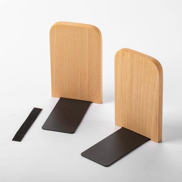 Buy cheap Wood Book Ends for Shelves, Wooden Bookend Support for Books and Movies from wholesalers