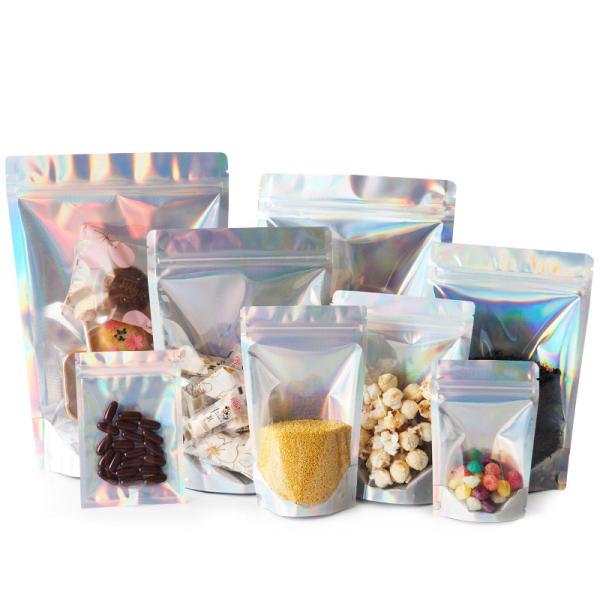 Buy cheap Aluminum Foil Back Zip Lock Stand Up Pouch 20*30cm Plastic Zipper Bags Packaging from wholesalers