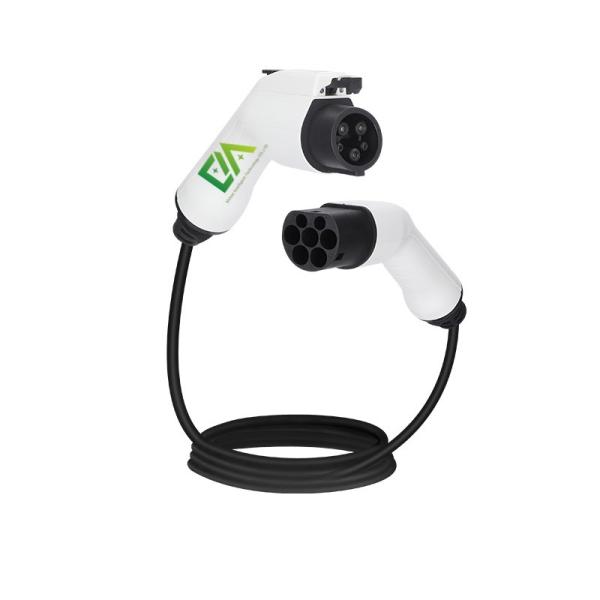Buy cheap Double Gun Head Eu Ac Ev Portable Chargers 16A 32A 3.5Kw 7Kw Mobile Ev Charger Plug Type 2 Ev Car Charging Cable from wholesalers