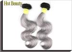 Silver Grey 100 Virgin Brazilian Hair Bundles , Grade Deep Wave Human Hair 6a