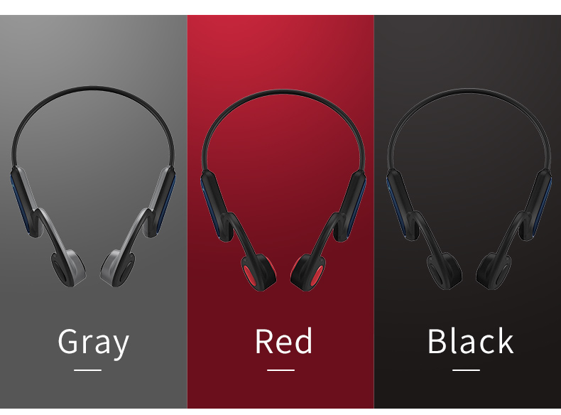 Gaming Bone Conduction Wireless Headset IPX-4 230mAh 6H Working Hours