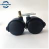 Buy cheap 25mm Wheel Width Black Swivel Castor Wheels For 50kg Load Capacity from wholesalers